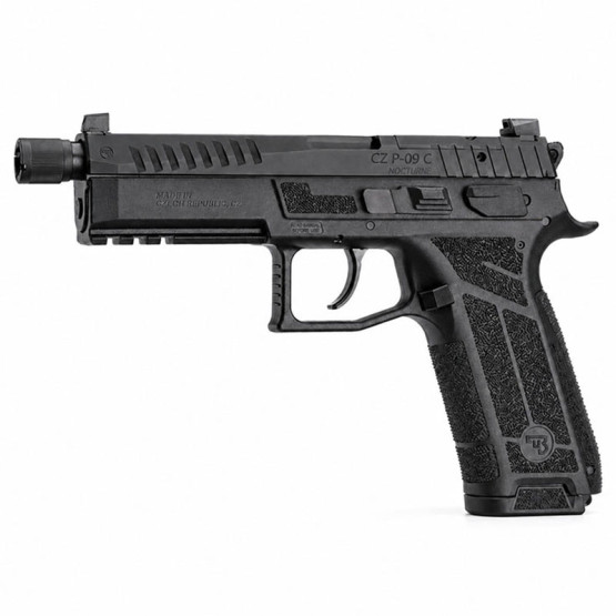 PISTOL CZ Model "P-09 C NOCTURNE SR" Cal.9MM, fiberglass-reinforced polymer frame, 15 rds magazine capacity, Luminescent sight, Tritium sight, #0714-0750-TDRBETX