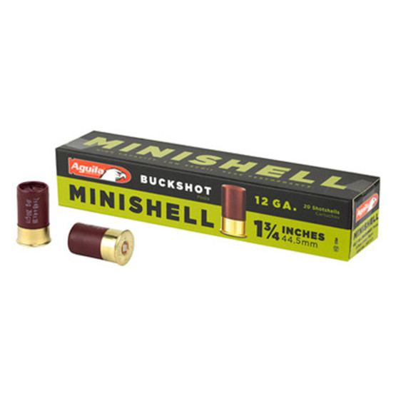 AGUILA Cal.12GA Mini-Shell Dual Buckshot Ammo (1-3/4 5/8 oz) #1CHB1288