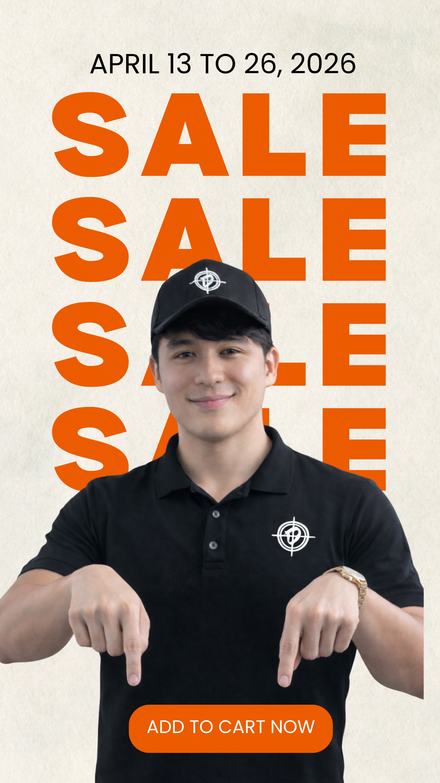 Beige And Orange Minimalist Fashion Sale Instagram Story