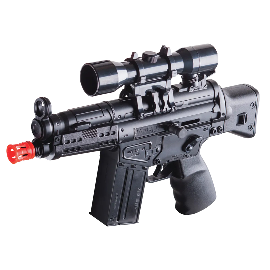CROSMAN Model GFAPM74DPB Game Face M74 black Dual Power Mini AEG Rifle 6mm - Image 2