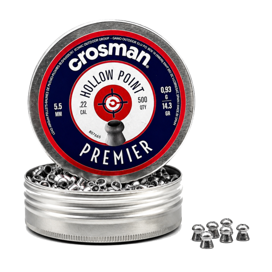 CROSMAN Pellet Model 6-LHP22 Cal. 22  Hollow Point Pellets 14.3gr. (500/tin)