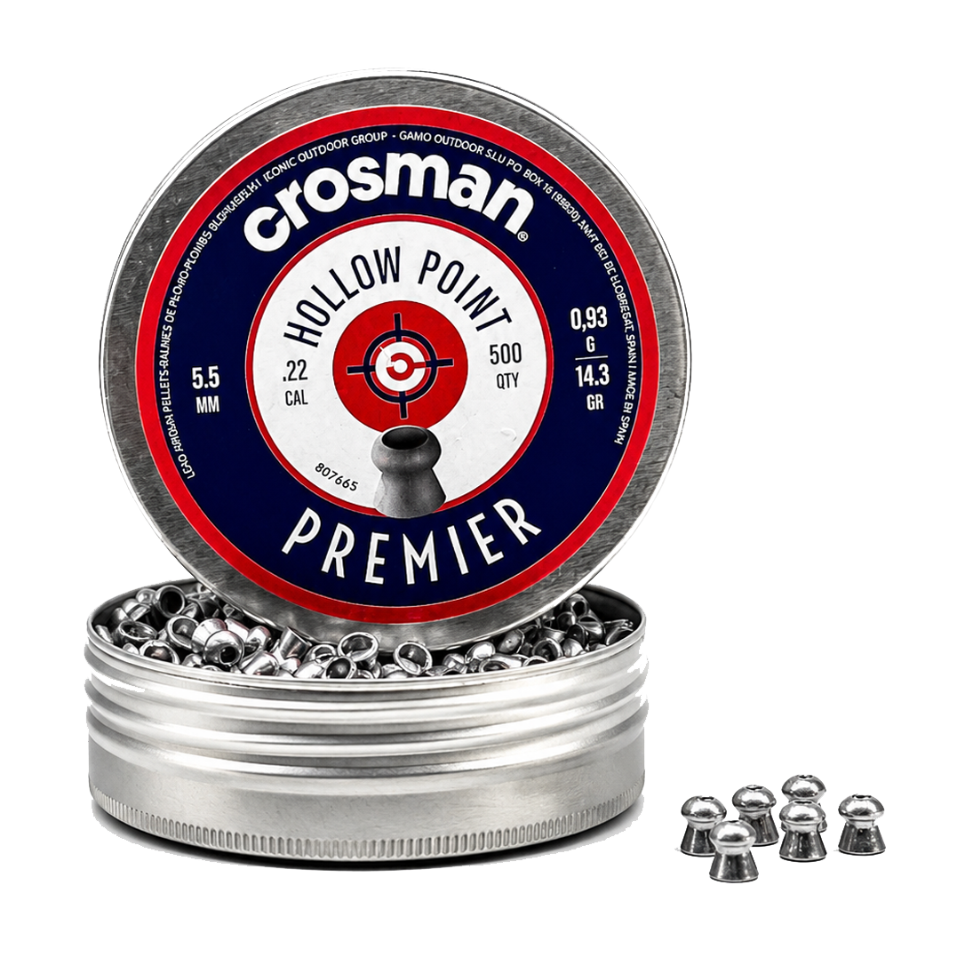 CROSMAN Pellet Model 6-LHP22 Cal. 22 Hollow Point Pellets 14.3gr. (500/tin)