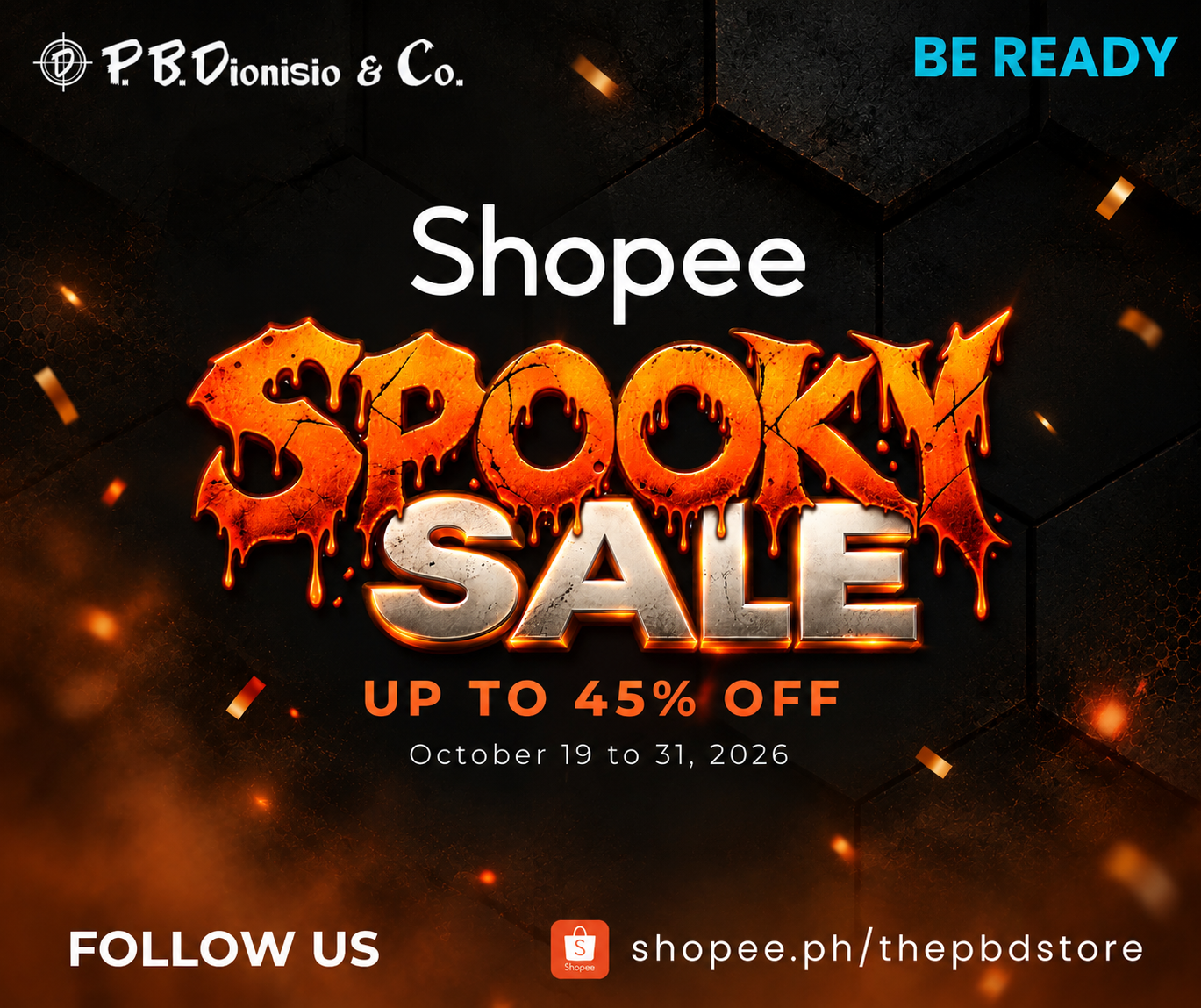Spooky Shopee Sale Banner